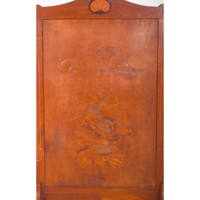 Brown Vintage Fireplace Protector For Sale - Image 8 of 9