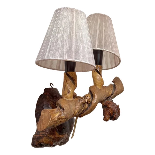 Italian Wall Sconce in Vine Tree, 1950s For Sale