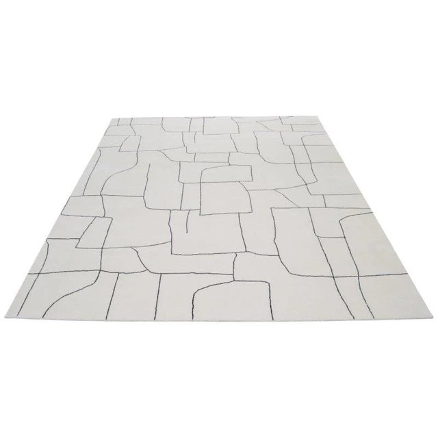 Moroccan Azilal Hand Knotted Wool Rug,8'1"X10' For Sale - Image 4 of 6