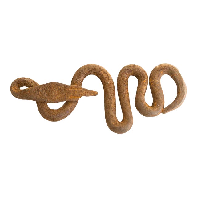 Vintage African Iron Snake For Sale
