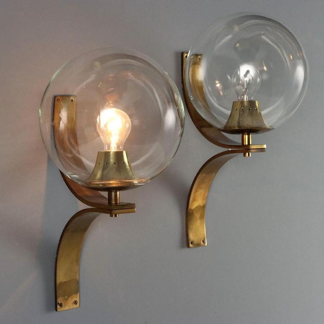 Gold Wall Lamps, 1960s, Set of 2 For Sale - Image 8 of 8