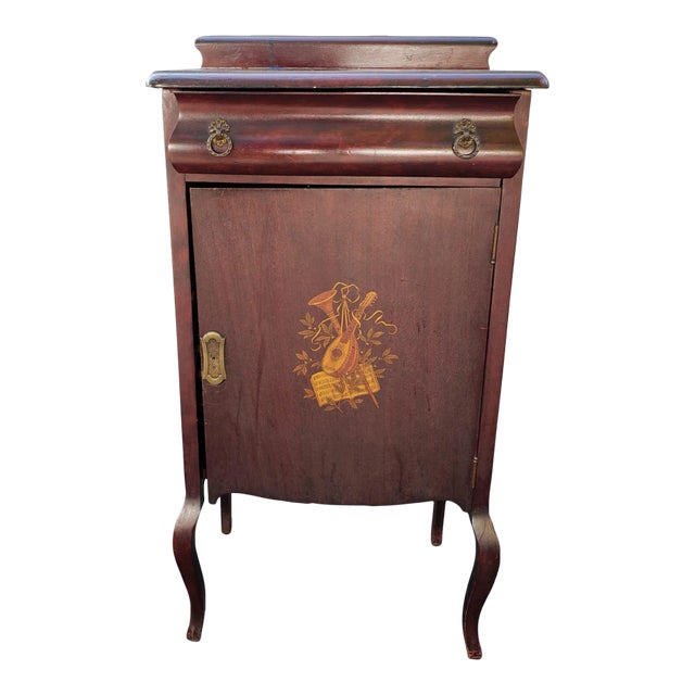 Late 19th Century Victorian Mahogany Sheet Music Cabinet For Sale