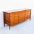 Brown Restored 1950s Mount Airy Walnut & Brass Sculptural Mid Century Lowboy Dresser, Attributed For Sale - Image 8 of 12