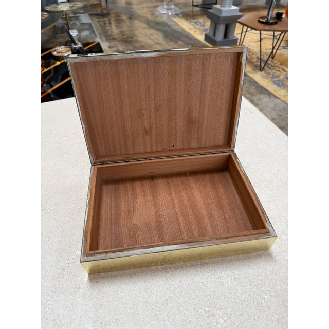 Wood Italian Brass Box With Sculptural Snake Motif, Mid-Century For Sale - Image 7 of 8