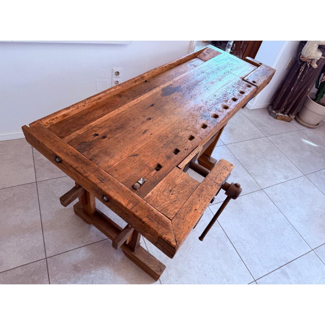 Antique German Workbench, 1890s For Sale - Image 15 of 16