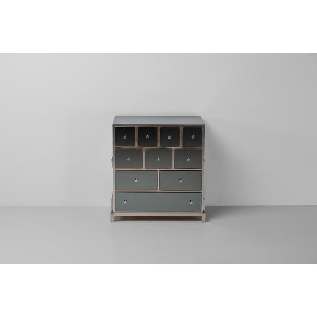 Chest of Drawers attributed to Sandro Petti for Angolometalarte, France, 1977 For Sale - Image 3 of 17