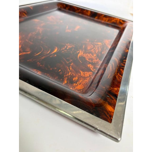 Metal and Faux Effect Tray, France, 1970s For Sale - Image 11 of 14