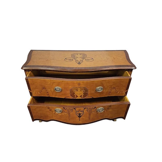 Two-Drawer Wooden Chest of Drawers For Sale - Image 5 of 6