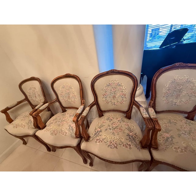 Set of 6 Italian Armchairs by Chateau D’Ax. Made in Italy For Sale - Image 11 of 11