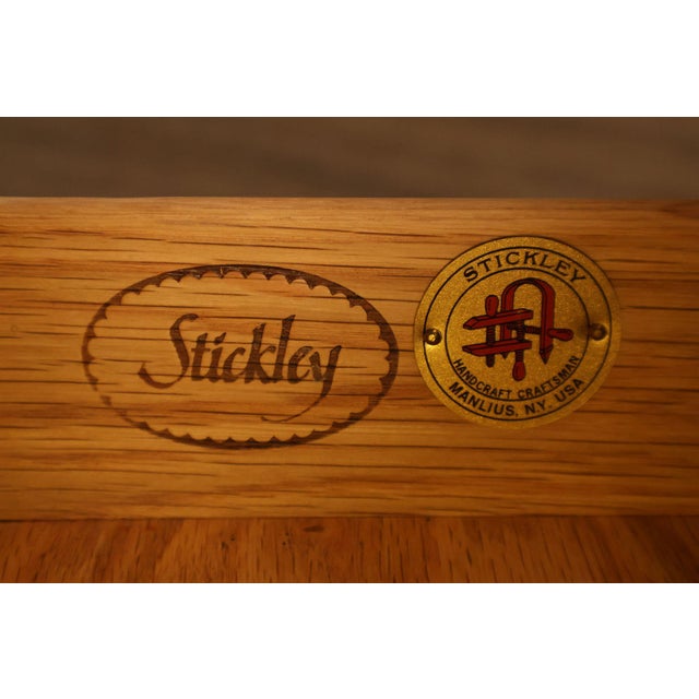 Stickley Harvey Ellis Square Cherry Storage Cocktail Table For Sale - Image 18 of 18