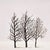 Contemporary 20th Century NLS Minimalist Four Trees Landscape Painting on Stretched Canvas For Sale - Image 3 of 12