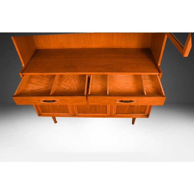 Mid-Century Modern Hutch China Cabinet Morganton Furniture CopenArt Line For Sale - Image 10 of 14