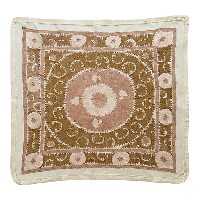 Samarkand Suzani Tablecloth - Embroidered Textile For Sale