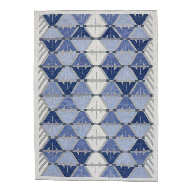 Contemporary High-Low Texture Area Rug, 10'06 X 14'05 For Sale