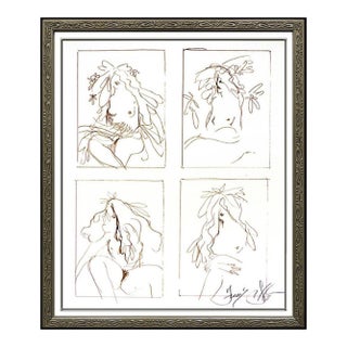 Mid 20th Century Study For Nude Sculptures, Frank Gallo For Sale