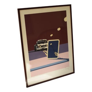 Charles Pascarel, Les 24h Du Mans, 1977, Silk-Screen, Framed For Sale