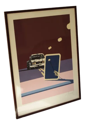 Charles Pascarel, Les 24h Du Mans, 1977, Silk-Screen, Framed
