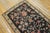 Early 20th Century 1900s Black Floral Antique European Besserabian Rug 3'0" X 7'3" Handwoven Wool Carpet For Sale - Image 5 of 6