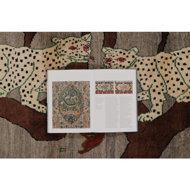 Vintage Gabbeh Wool Runner With Leopard Pictorials by Rug & Kilim, 1950-1959 For Sale - Image 9 of 10
