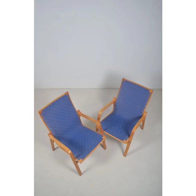 Brown Set of Danish Armchairs attributed to Finn Østergaard for Twig Furniture, 1970s For Sale - Image 8 of 12