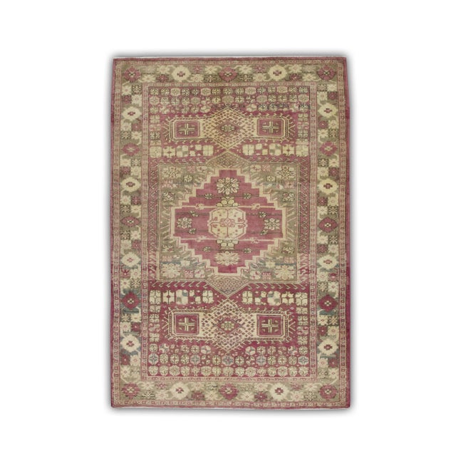 Vintage Turkish Rug 3'11" x 5'9" For Sale In Houston - Image 6 of 6