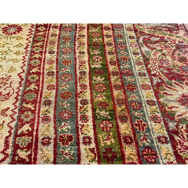 Turkish Fine Antique Turkish Gordez Wool Rug Odd and Rare Size 8'0" X 17’8” For Sale - Image 3 of 6