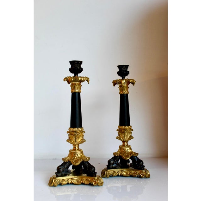 Antique French Charles X Candelabres, 1835, Set of 2 For Sale - Image 12 of 12