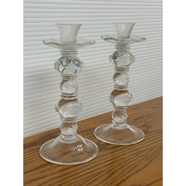 Traditional Juliska Berry Candlestick Holders, Pair For Sale - Image 3 of 12
