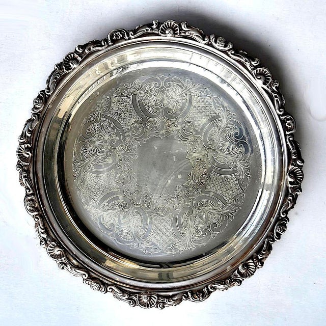 1970s Sheridan Silver Plate Pie Bowl With Baking Glass Insert, 2 Piece Set For Sale In Miami - Image 6 of 13