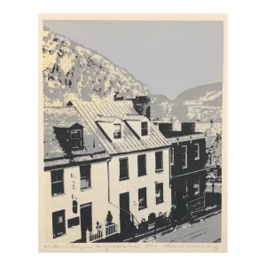 Laura Huff Winter in Harpers Ferry Serigraph