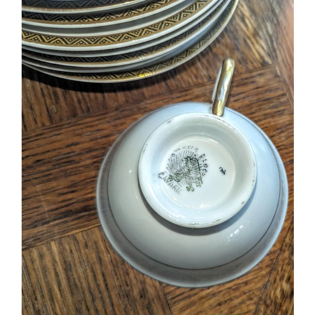 Ceramic 1930s Graf & Kippler Porcelain 92 Piece Set, Exceptional Pattern For Sale - Image 7 of 8