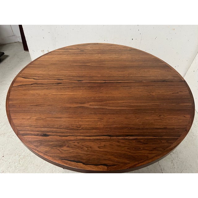 Scandinavian Dining Table in Rosewood Veneer from Heltborg Møbler For Sale - Image 3 of 14