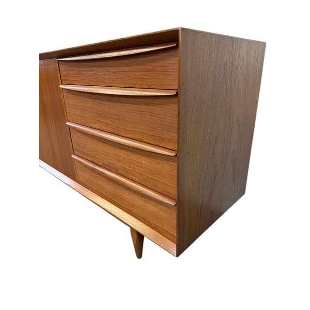 Mid-Century Modern Vintage Danish Modern Teak Triple Dresser - Refinished! For Sale - Image 3 of 11