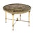 1940s Maison Bagues Eglomized Glass Side Table, Brass, Art Deco Period For Sale - Image 5 of 9