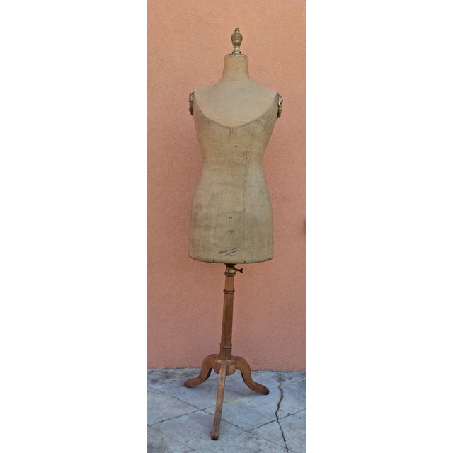 Parisian Dressmaker Bust from Maison Girard, 19th Century For Sale - Image 6 of 6