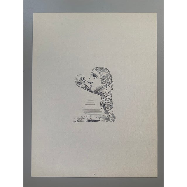 1964 Print Portfolio of Literary Caricatures by David Levine - Set of 17 For Sale - Image 9 of 18
