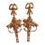 Vintage Italian Giltwood Bow & Tassel Sconces For Sale