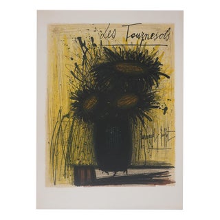 Bernard Buffet, Sunflowers, 1966, Lithograph For Sale