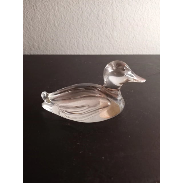 Vintage Princess House Crystal Germany Duck Figurine For Sale - Image 4 of 8