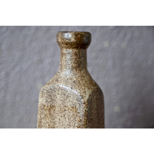 1970s Wabi-Sabi Stoneware Soliflore Vase, 1970s For Sale - Image 5 of 11