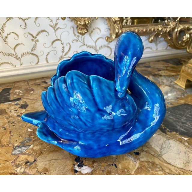 Turquoise Swan by Alain Maunier, Vallauris For Sale - Image 10 of 10