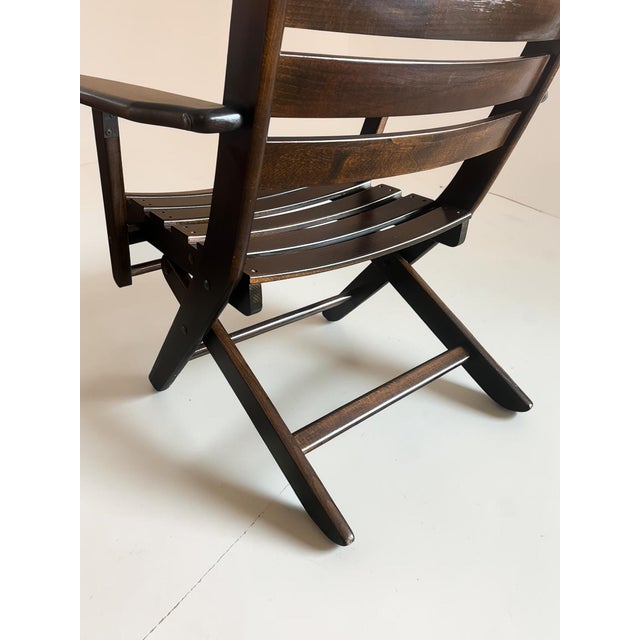 Vintage Mid-Century Garden Furniture Set in Wood by Mesch, 1975, Set of 7 For Sale - Image 6 of 18