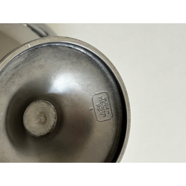 Silver Stainless Steel Coupes from AMC Art Design, 1980s, Set of 6 For Sale - Image 8 of 9