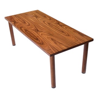 Long and Narrow Modern Minimalist Rosewood Dining Table For Sale