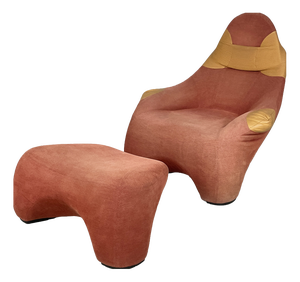 Set of Italian Modern Hal Armchair and Ottoman by Marc Sadler for Cassina, 1990s, Set of 2