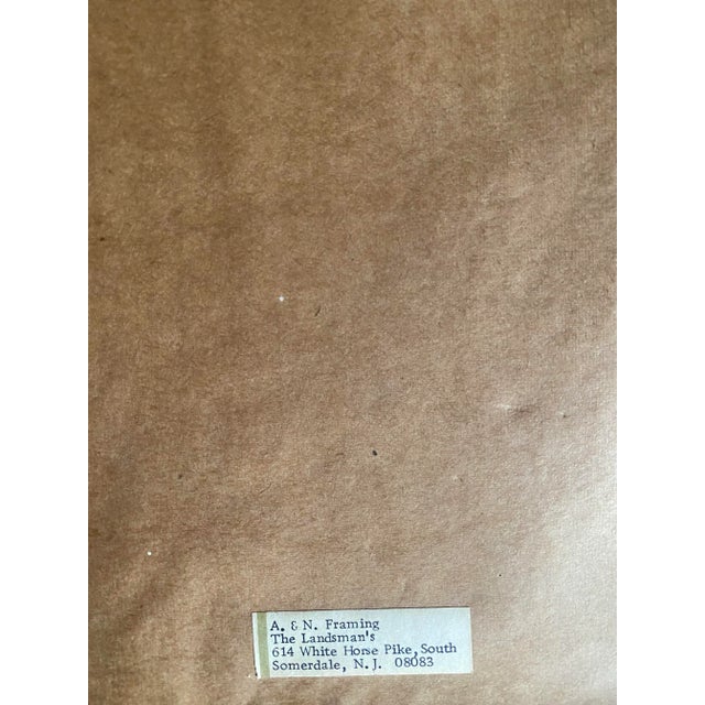 Black Vintage Framed Black and White Embossed Etching of a Tricycle Circa 1990’s, Signed For Sale - Image 8 of 8