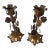 Antique Italian Gilded Tole Candlesticks For Sale