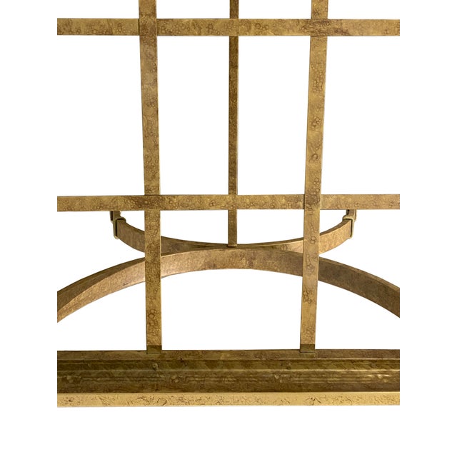 Metal Mid 20th Century Pair of Neoclassical Style Metal Indoor/Outdoor Side Tables For Sale - Image 7 of 8