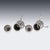 Antique French Silver Salt and Pepper Mills from Odiot, Paris, 1880s, Set of 4 For Sale - Image 9 of 18