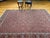 Red Vintage Persian Bidjar Rug, Hand-Knotted Wool, Allover Herati Geometric Pattern, Red & Navy, 7x10 For Sale - Image 8 of 18